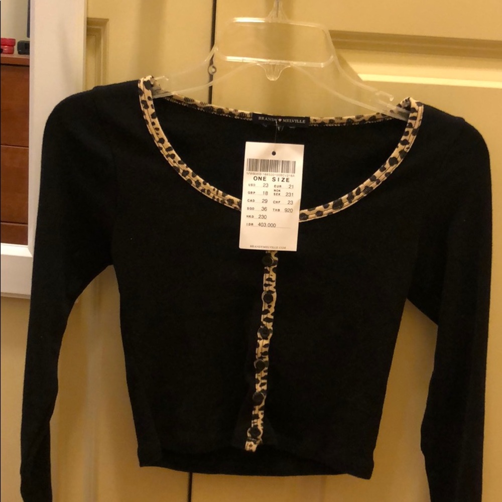 Brandy Melville Cheetah top